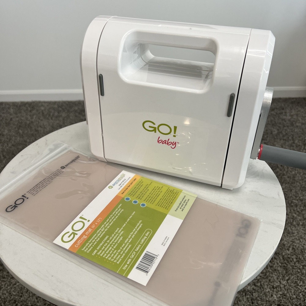 AccuQuilt Go! Baby 55600 Portable Fabric Die Cut Machine Quilt Cutting Mat 55112